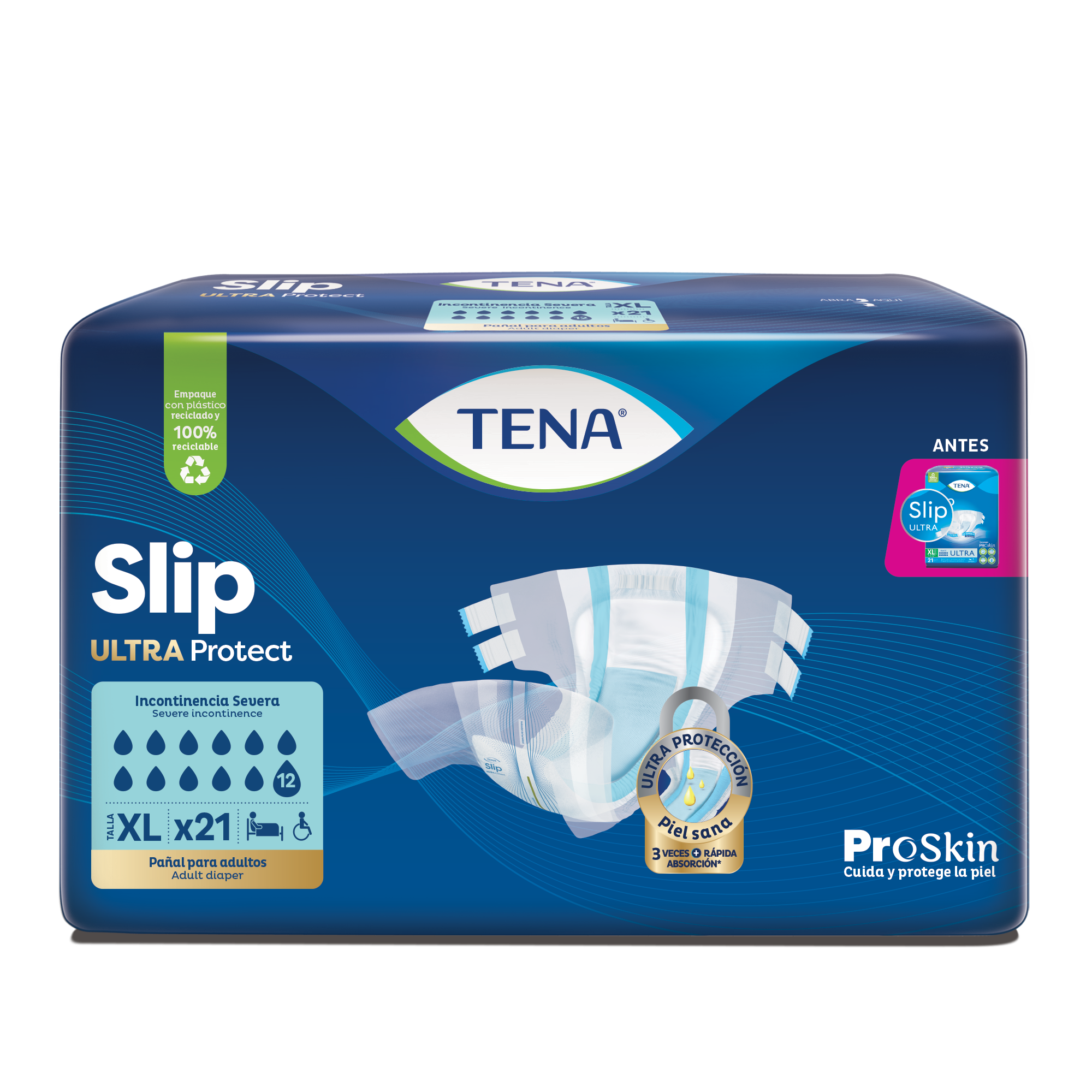 TENA Pañal Slip Ultra Protect