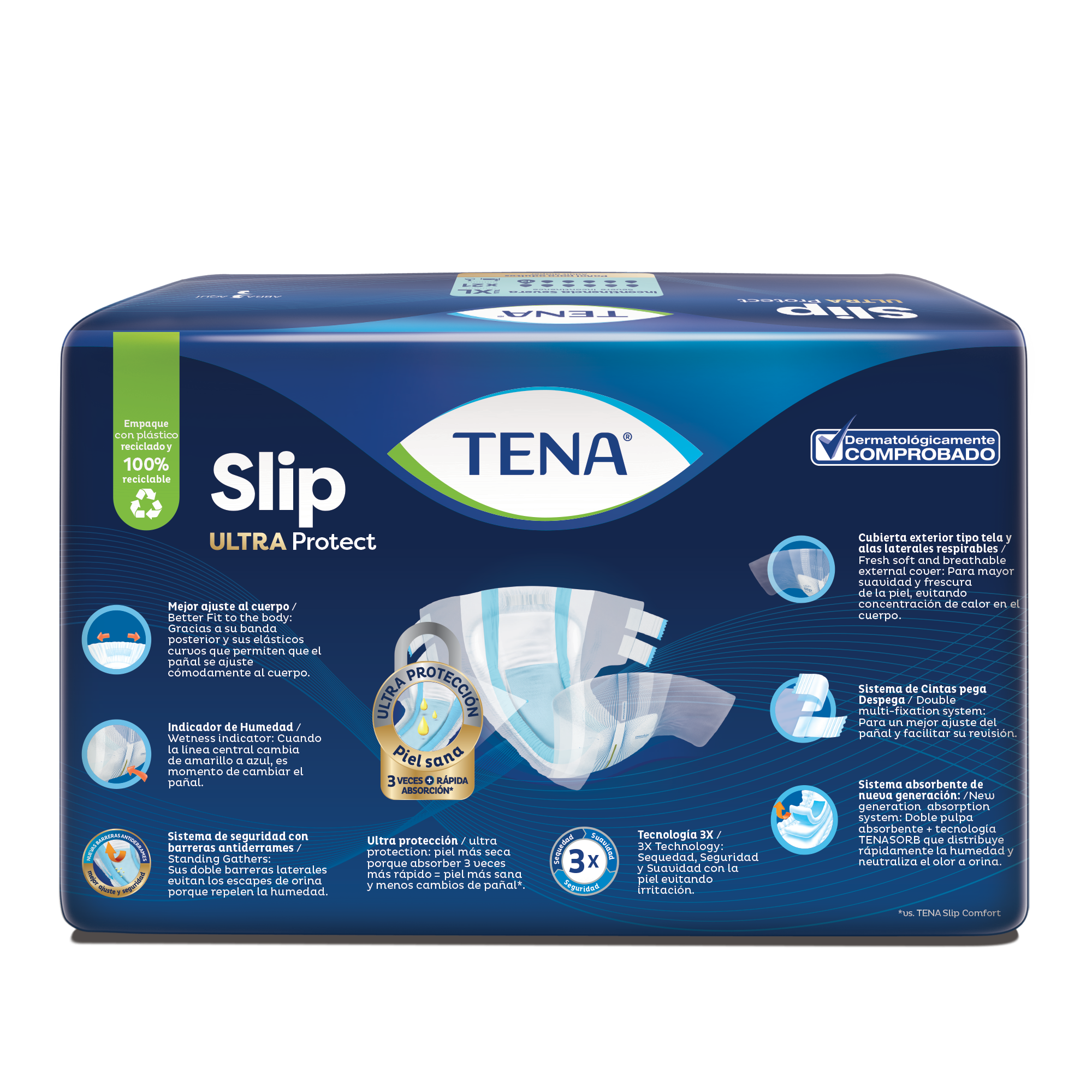 TENA Pañal Slip Ultra Protect