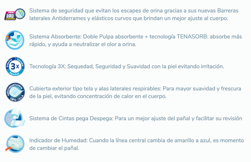 TENA Pañal Slip Comfort