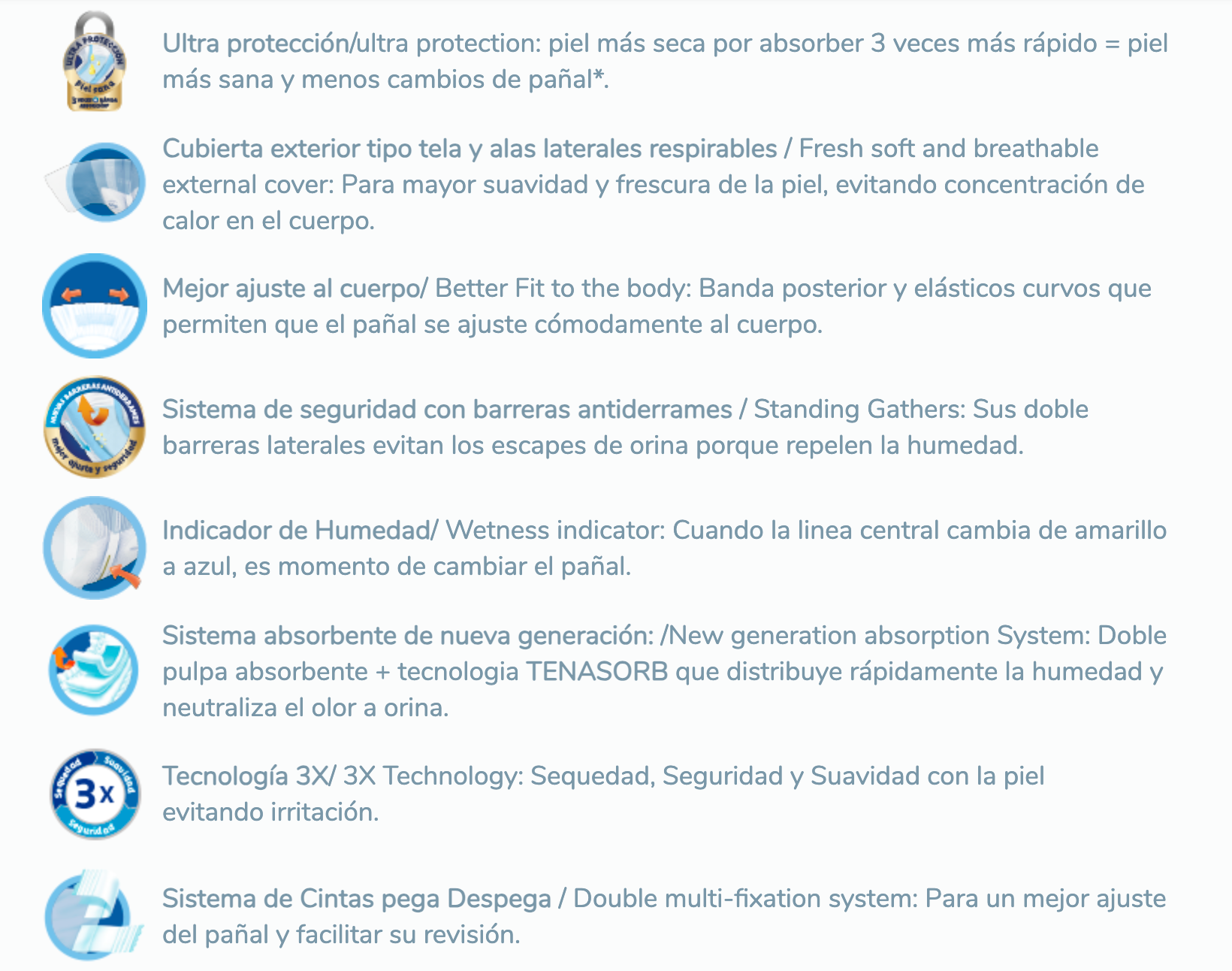 TENA Pañal Slip Ultra Protect