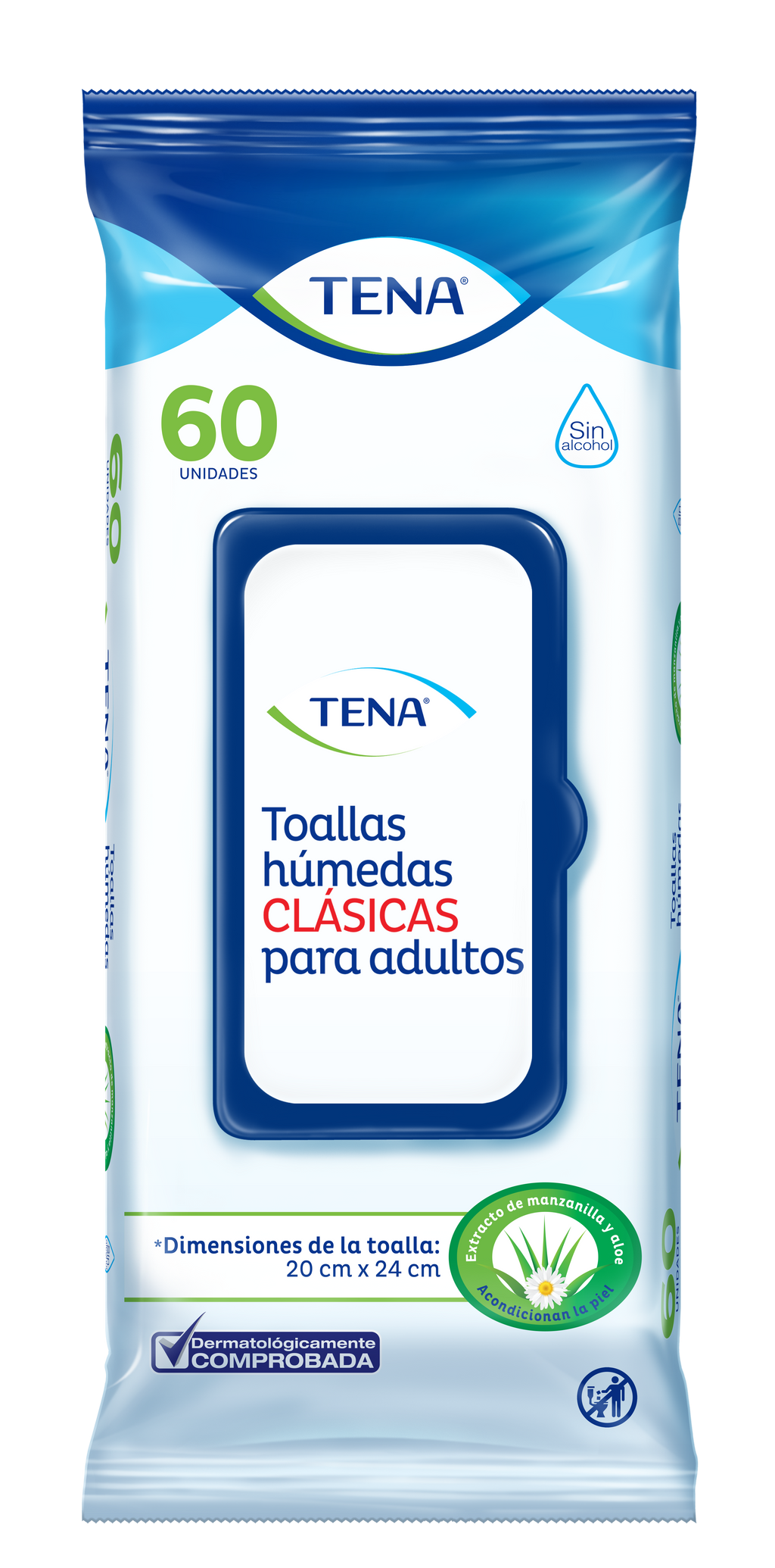 TENA Toallas Húmedas Clásicas