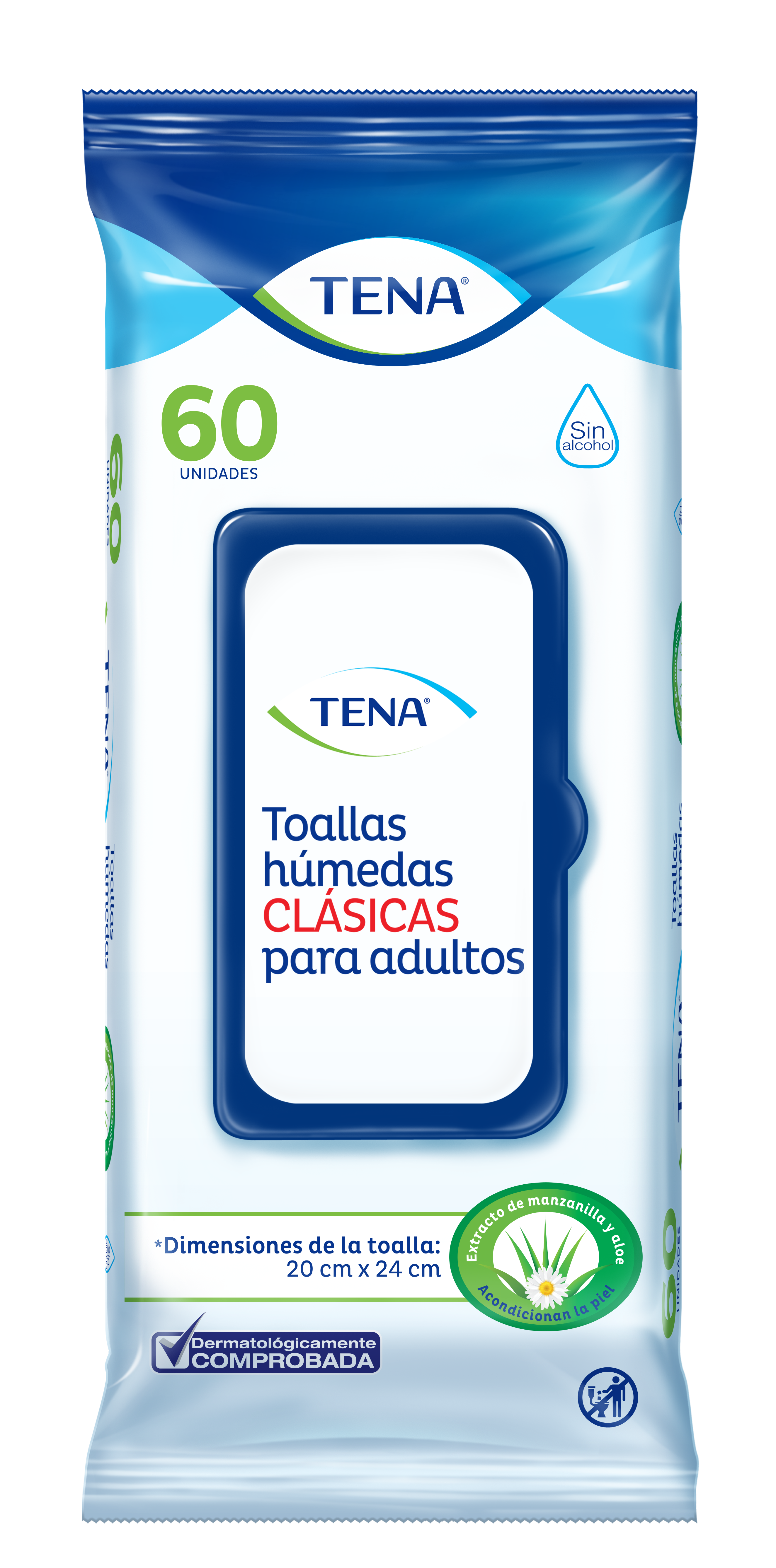 TENA Toallas Húmedas Clásicas